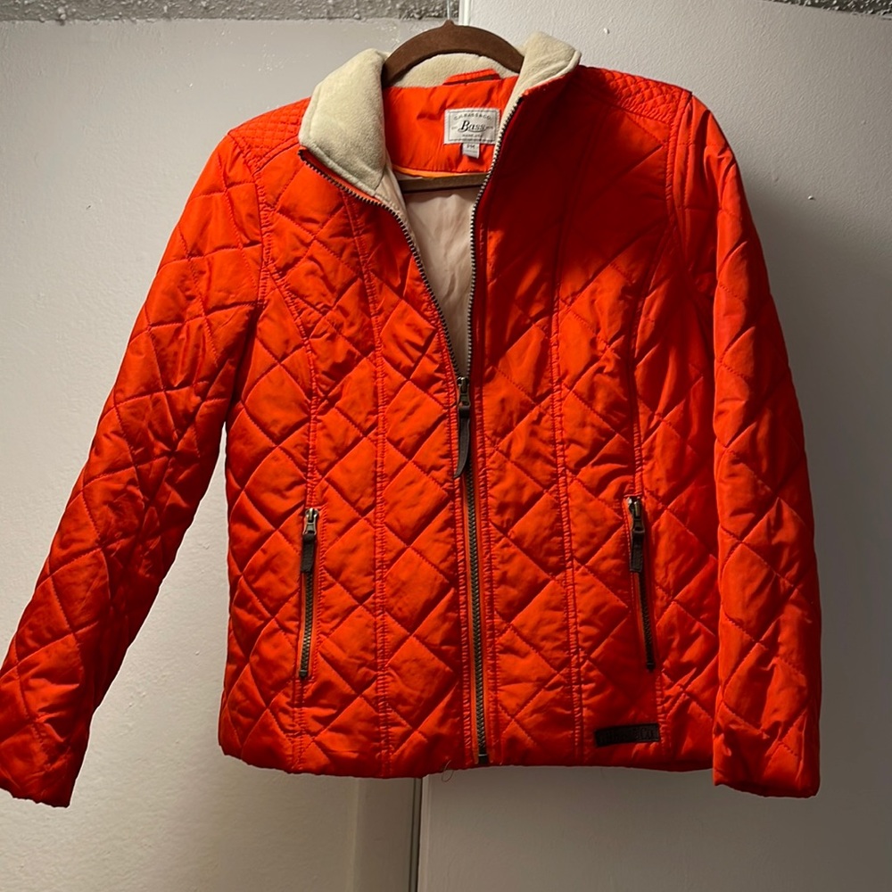Orange fall/winter jacket